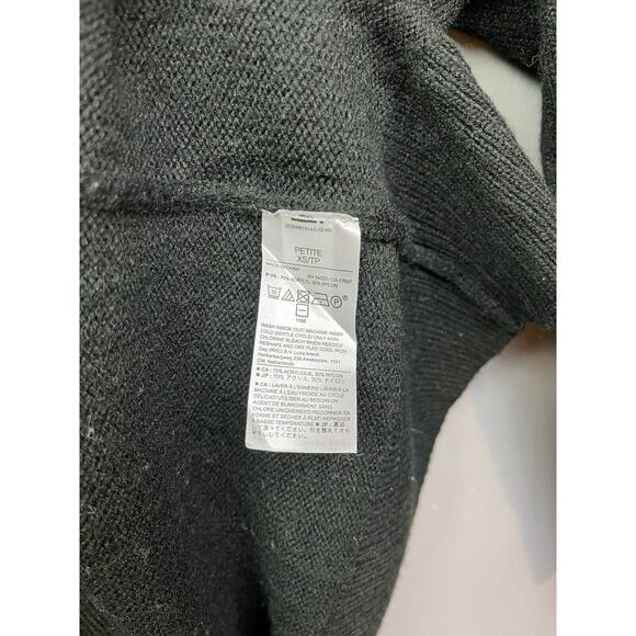 Banana Republic Open front sweater Womens XS‎ Cardigan Black Classic Minimalist - Picture 5 of 8